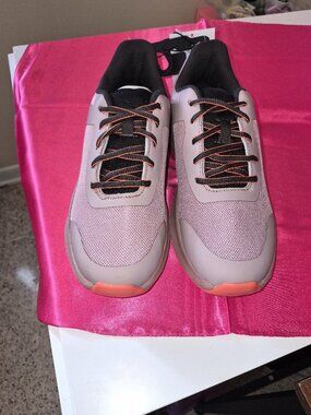 NWT Athletic Works memory foam pink mesh sneakers.